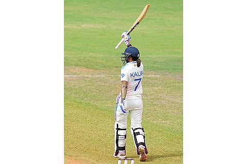 Harmanpreet Kaur celebrates her half century